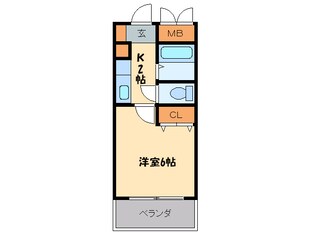 メゾン箱崎Ⅱの物件間取画像